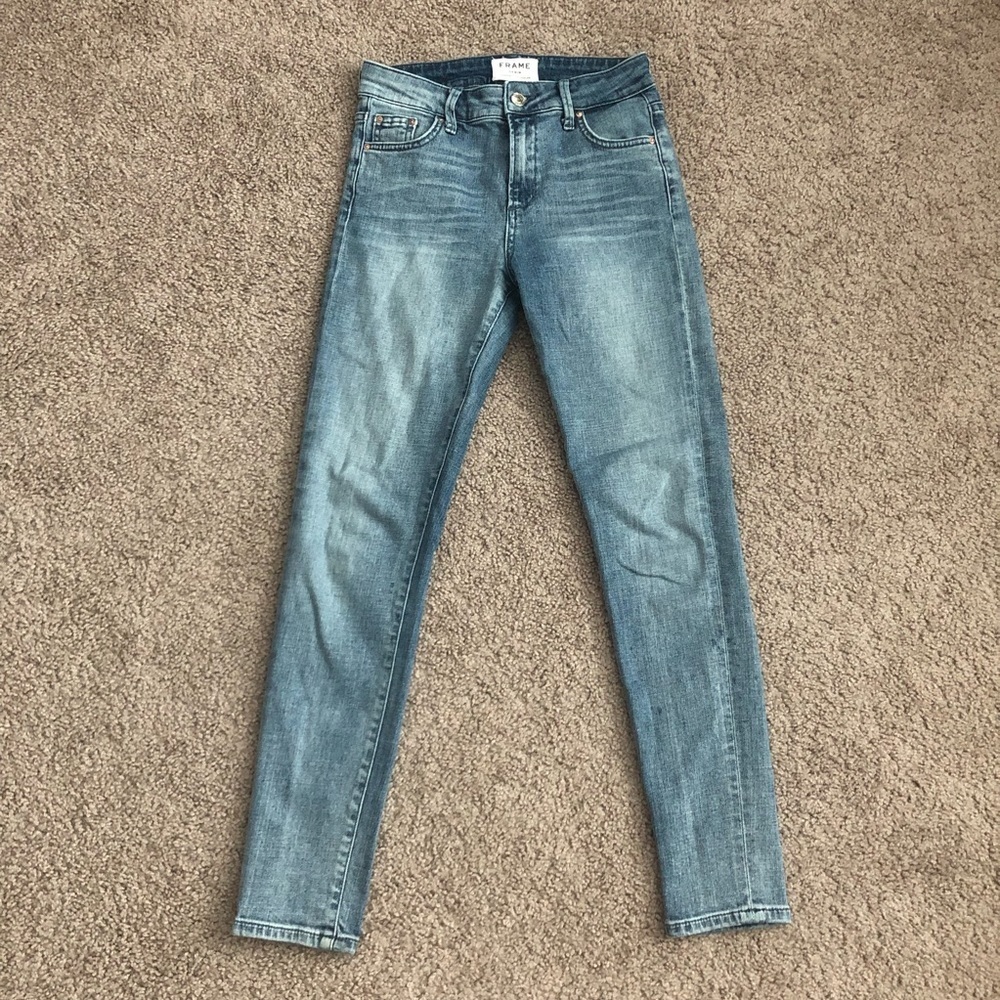Frame Denim Light Wash Skinny Jeans Size 24